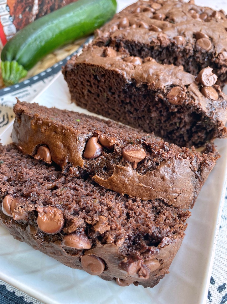 Easy chocolate zucchini bread recipe made with a box of cake mix!