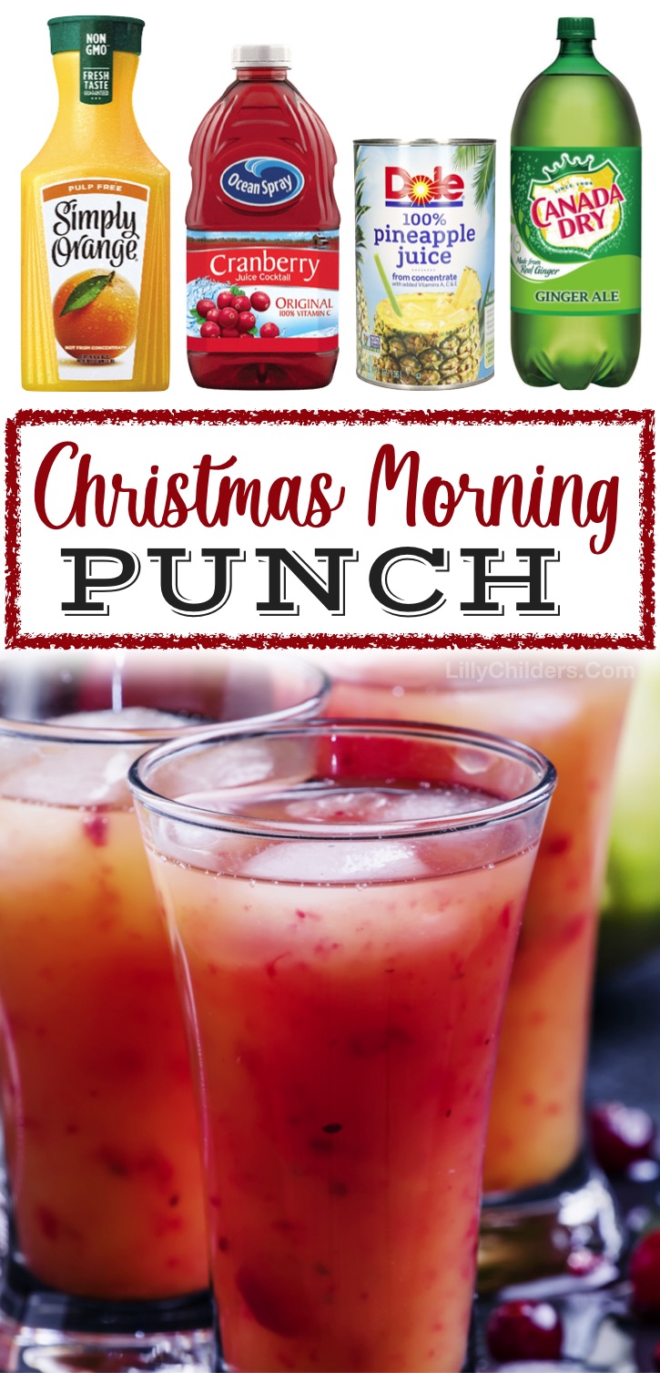 Holiday Punch (Made with 4-ingredients!)