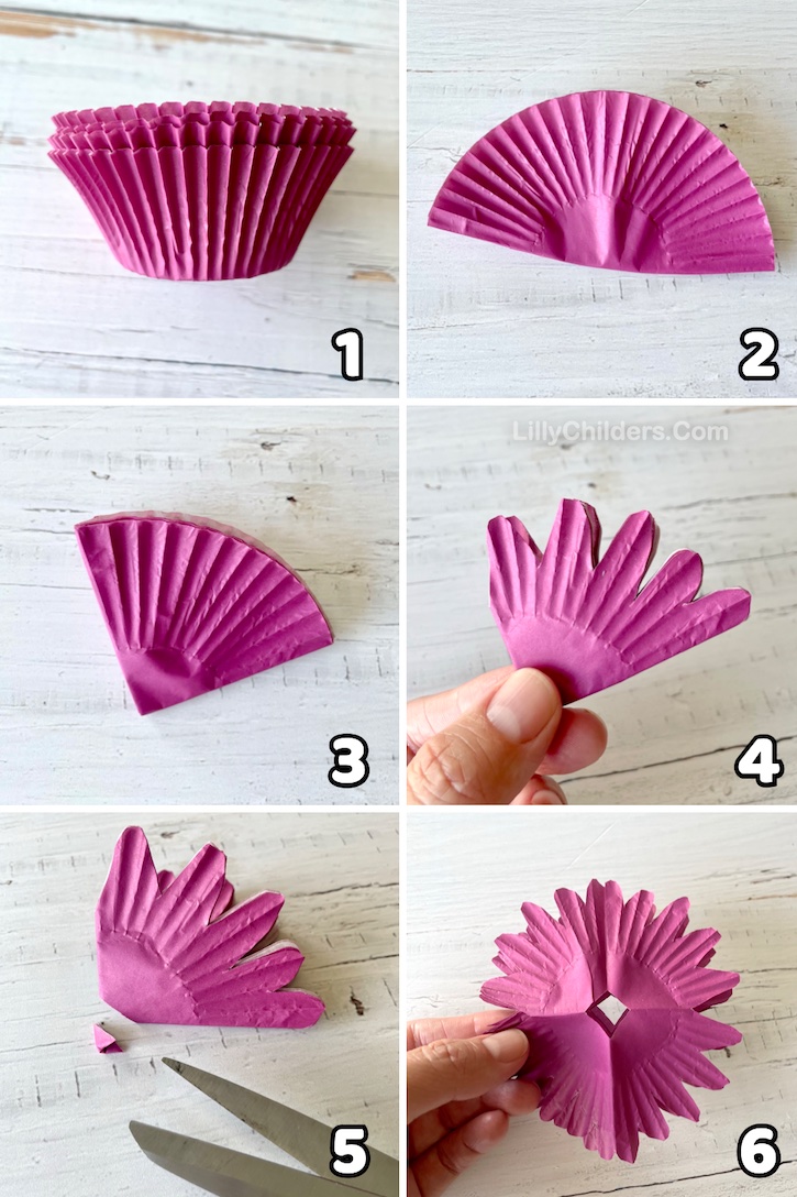 Are you looking for fun and easy crafts to make? These cupcake liner flowers are beautiful and cheap to make with supplies you probably already have at home: colorful cupcake liners, sticks, scissors and a hot glue gun. This is a beautiful DIY home decor craft or even party decoration for adults and teenagers to make. 