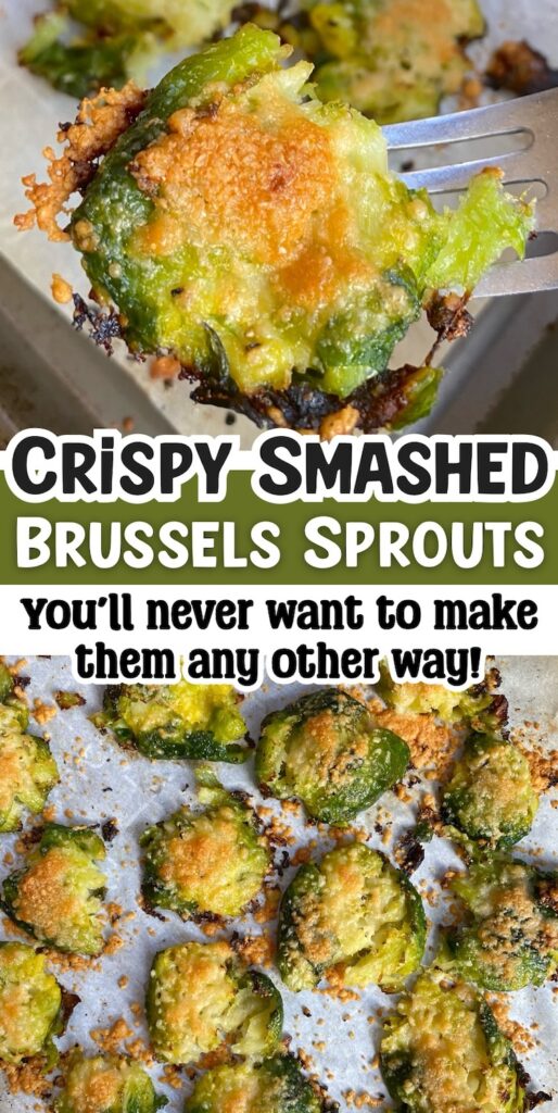 Crispy Smashed Brussels Sprouts (With Parmesan Cheese)