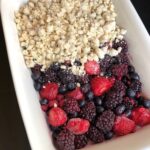 Easy Frozen Mixed Berry Cobbler Made With Cake Mix