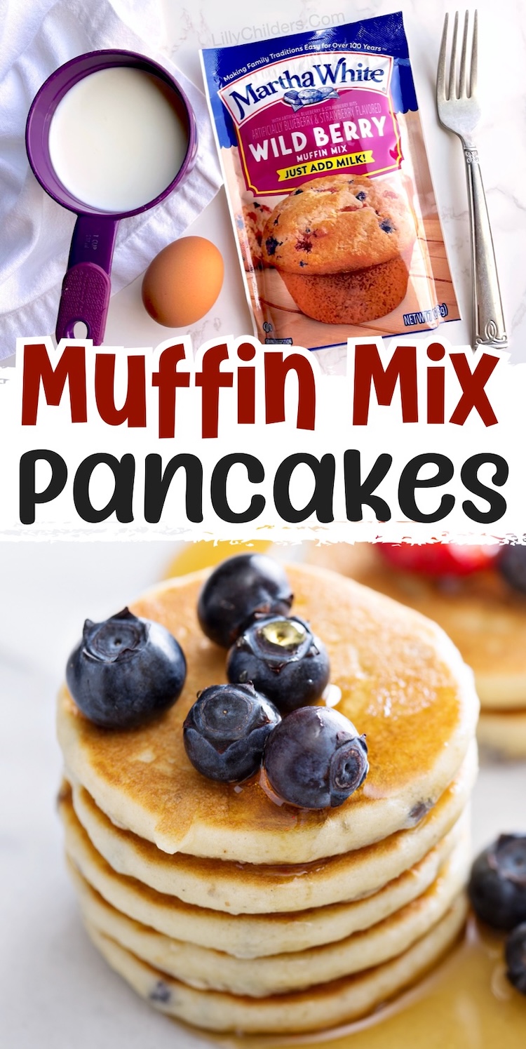If you're looking for fun and easy breakfast ideas for kids, try making delicious, fluffy pancakes with a small bag of muffin mix. There are a variety of exciting flavors to choose from such as wild berry, banana nut, lemon, etc. This creative way of making pancakes is quick enough for even busy school mornings. 